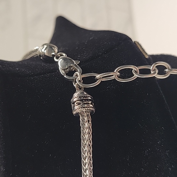 Tocara Stainless Steel Purple Sunstone Necklace - Picture 4 of 8